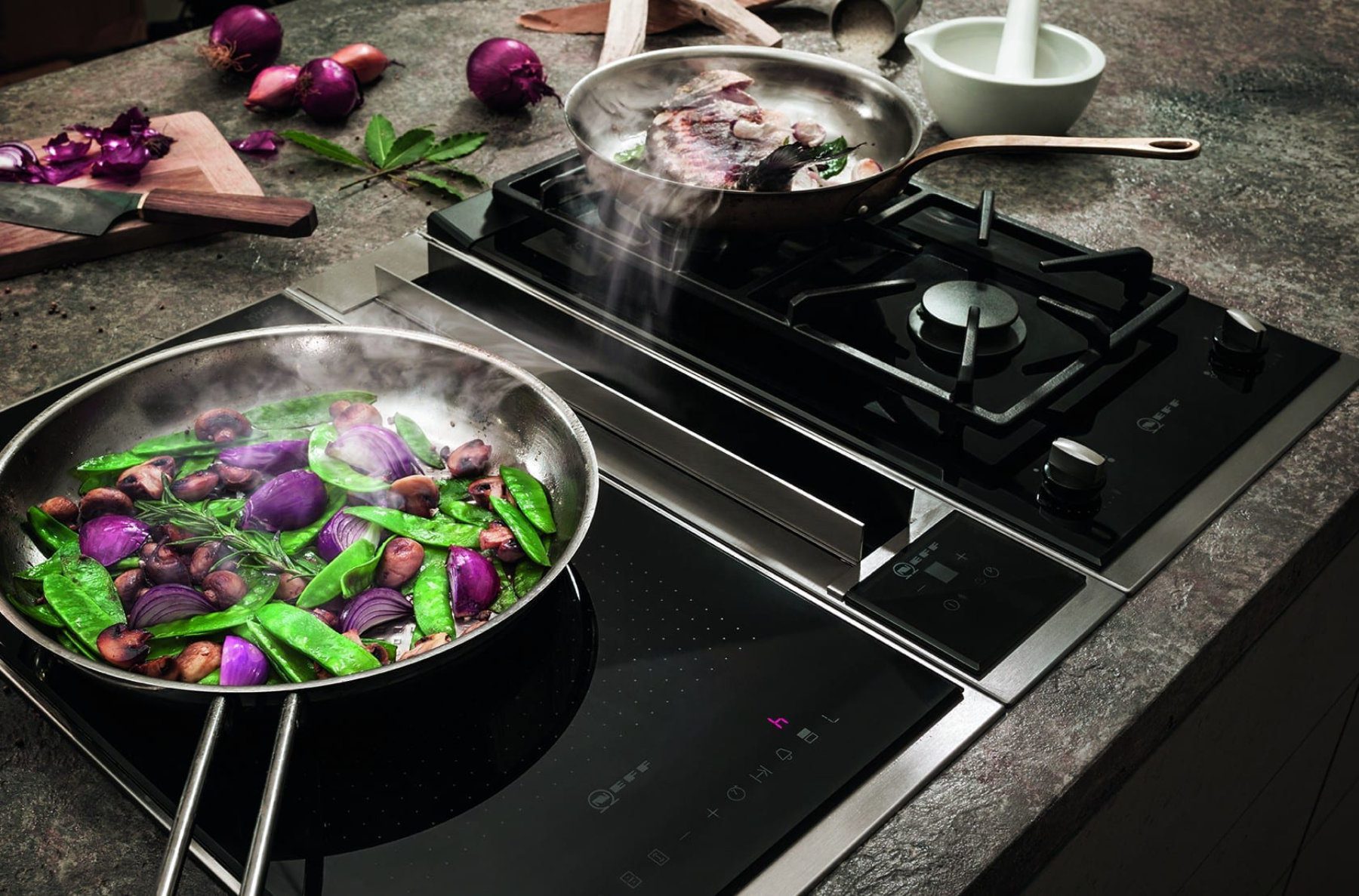 Downdraft Extractors Square Kitchens At Ponsford