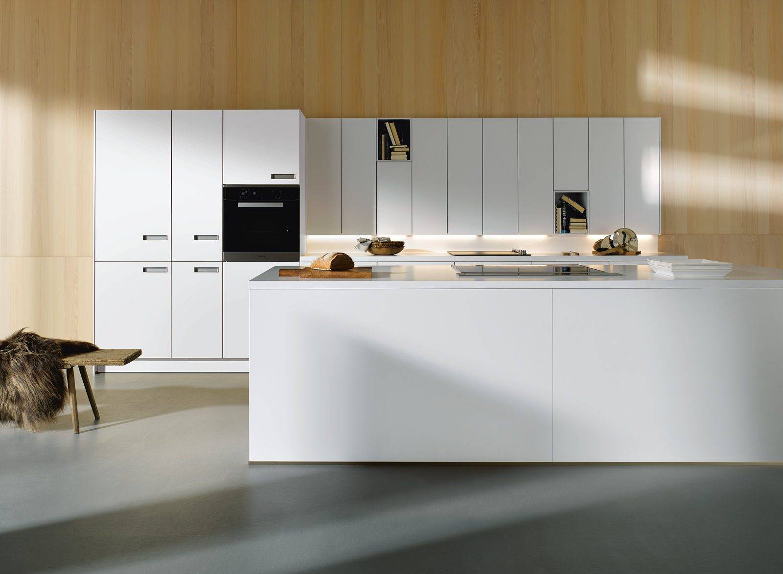 Next125 White Matt Kitchen With Island | Square Kitchens at Ponsford, Sheffield