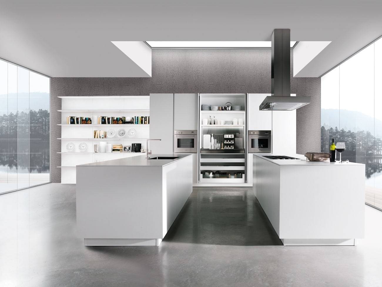 Miton Matt White Modern Kitchen | Square Kitchens at Ponsford, Sheffield