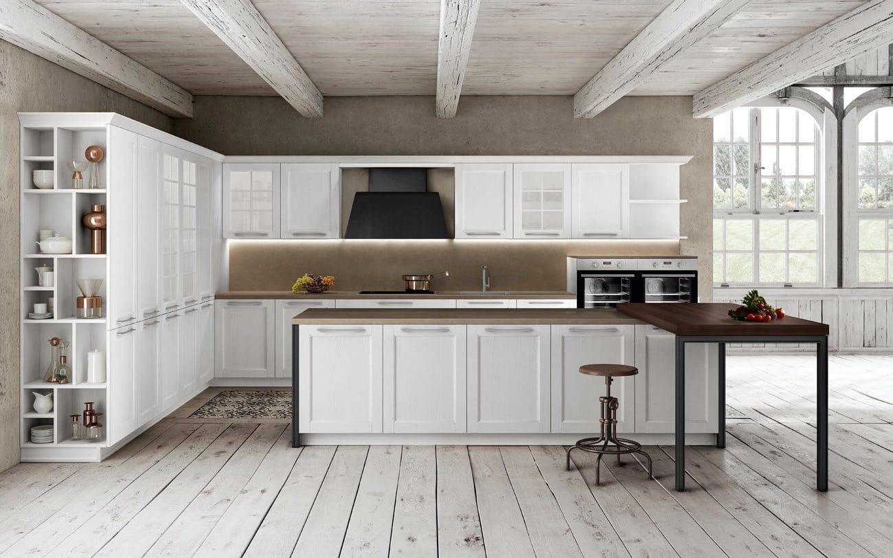 Miton White Shaker L Shaped Kitchen | Square Kitchens at Ponsford, Sheffield